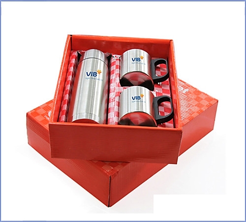 Quà Tặng In Logo Bộ Bình Ly Giữ Nhiệt 8321