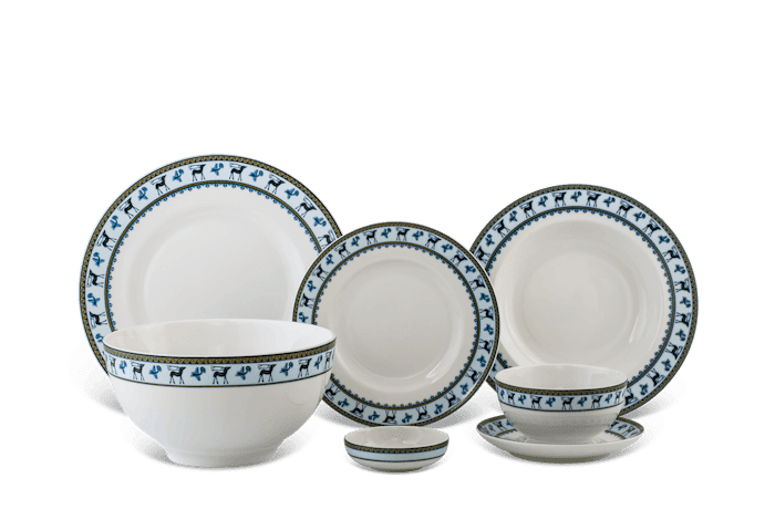 Bộ bàn ăn 23 sản phẩm - Camellia - Lộc Lạc