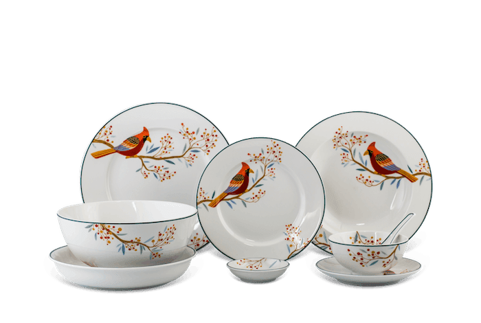 Bộ bàn ăn 23 sản phẩm - Jasmine - Quả Đầu Mùa