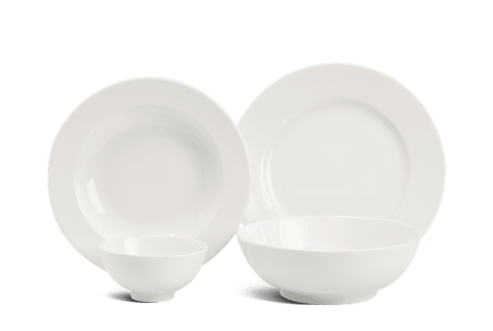 Bộ đồ ăn 09 sản phẩm - Jasmine - Trắng