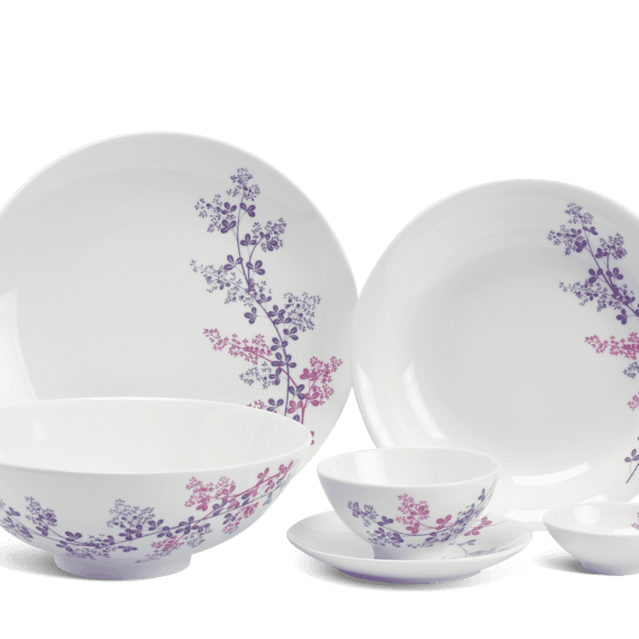 Bộ đồ ăn 10 người 36 sản phẩm Daisy Cỏ Tím Minh Long 1