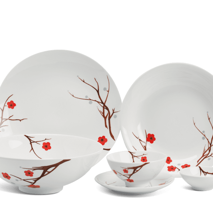 Bộ đồ ăn 10 người 36 sản phẩm Daisy Hồng Mai Minh Long 1