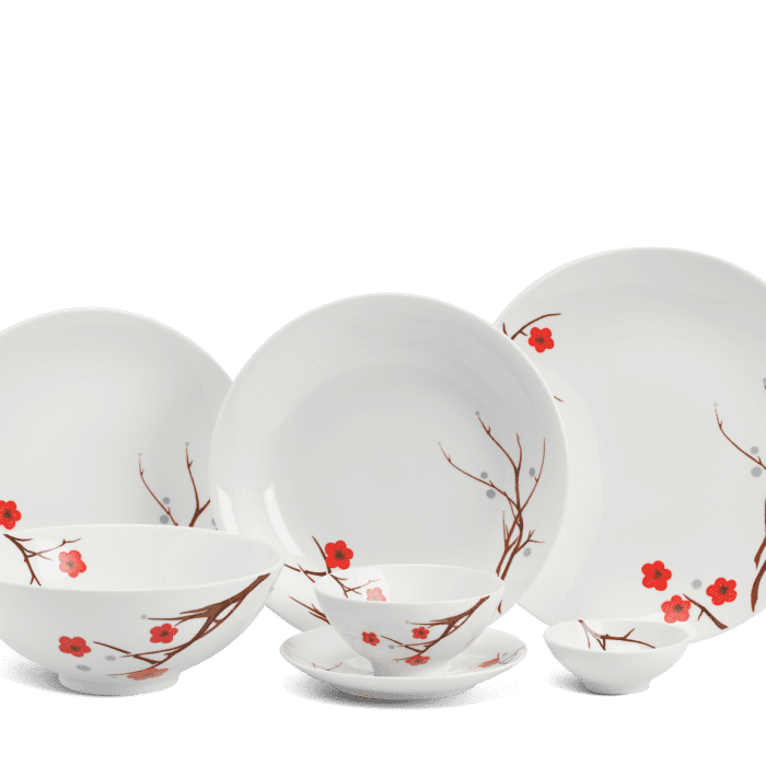 Bộ đồ ăn 6 người 24 sản phẩm Daisy Hồng Mai Minh Long 1