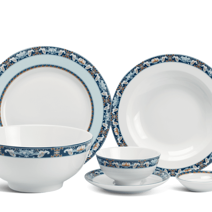 Bộ đồ ăn 6 người 24 sản phẩm Jasmine Phước Lộc Thọ Minh Long 1