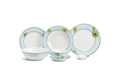 Bộ đồ ăn 6 người 24 sản phẩm Jasmine Tích Tuyết Thảo Minh Long 1