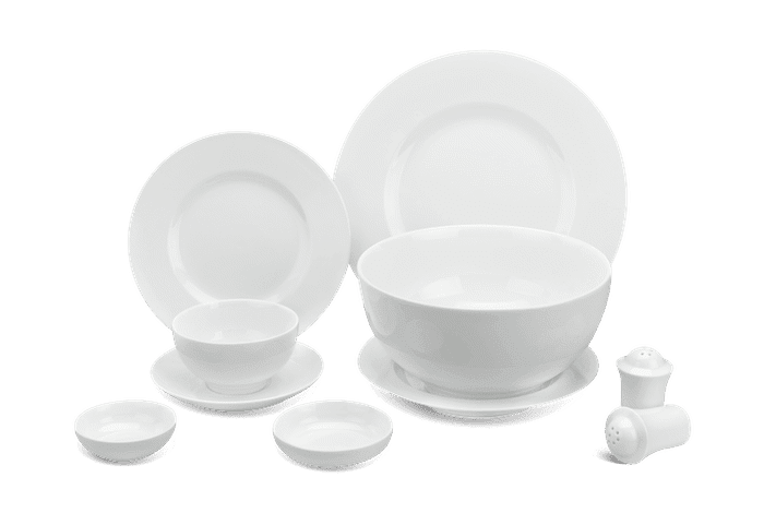 Bộ đồ ăn 6 người 25 sản phẩm - Camellia - Trắng Minh Long 1