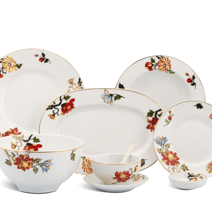 Bộ đồ ăn Âu - Á 45 sản phẩm - Camellia - Cát Tường Minh Long 1