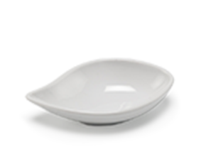Chén chấm hình Chiếc Lá 9 cm - Misc Assortment - Trắng ngà
