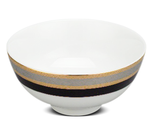 Chén cơm 11.5 cm - Sago - Hoa Hồng Đen khắc nổi