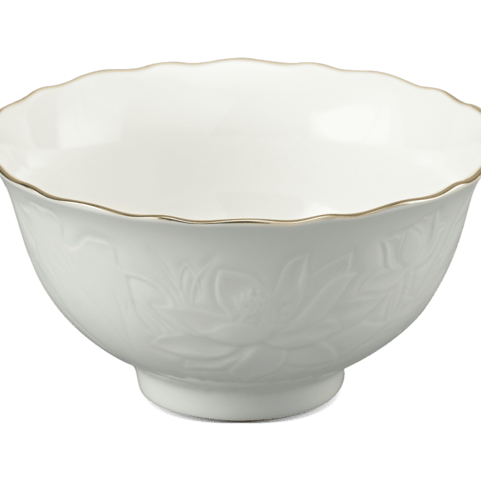 Chén cơm 11.5cm - Sen IFP - Viền chỉ vàng
