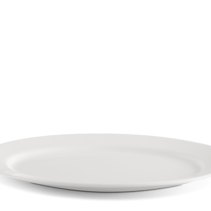 Dĩa oval 21 cm - Jasmine Lys - Trắng Ngà