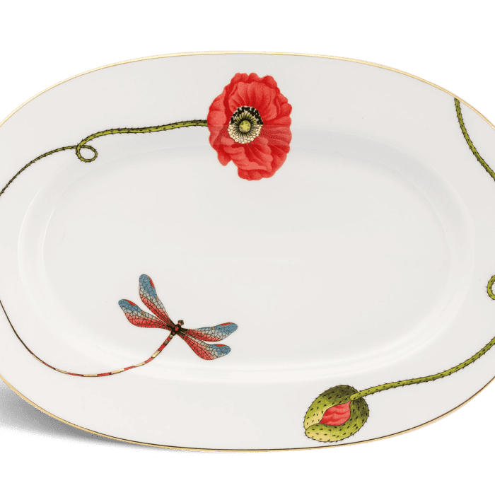 Dĩa oval 32 cm - Camellia - Kết Duyên