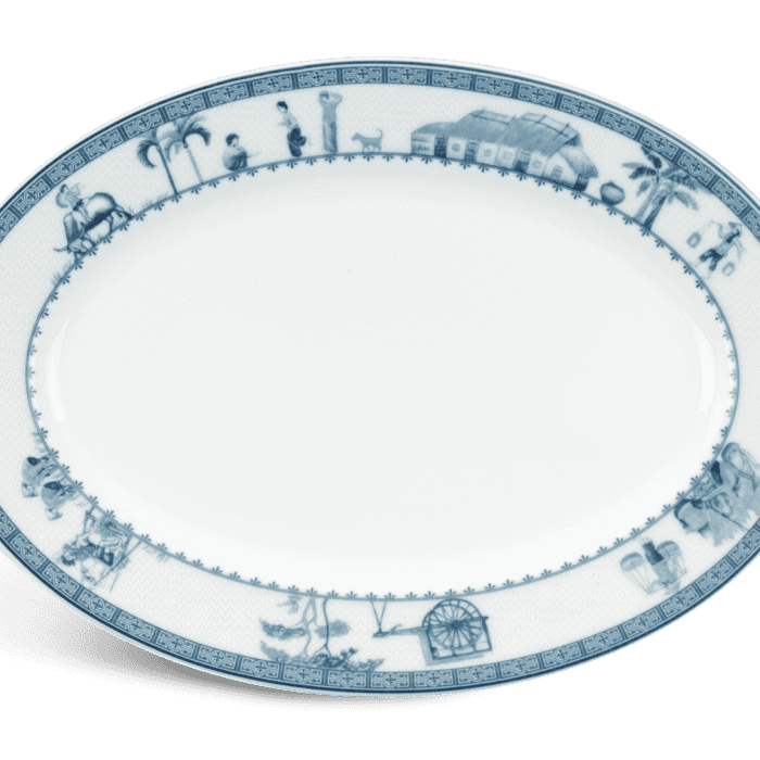 Dĩa oval 32 cm - Jasmine - Thôn Dã