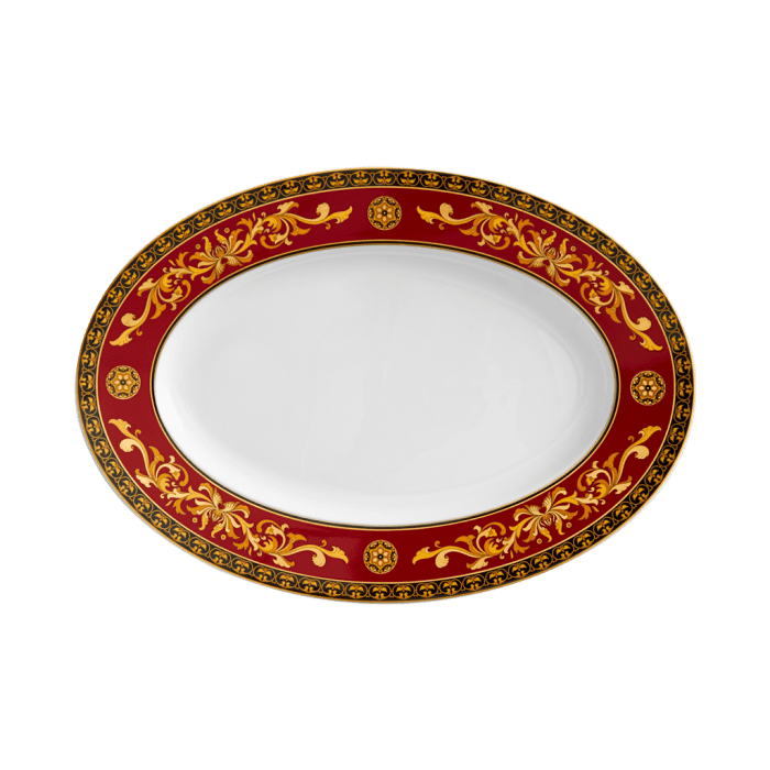 Dĩa oval 37 cm - Hoàng Cung - Quốc Sắc
