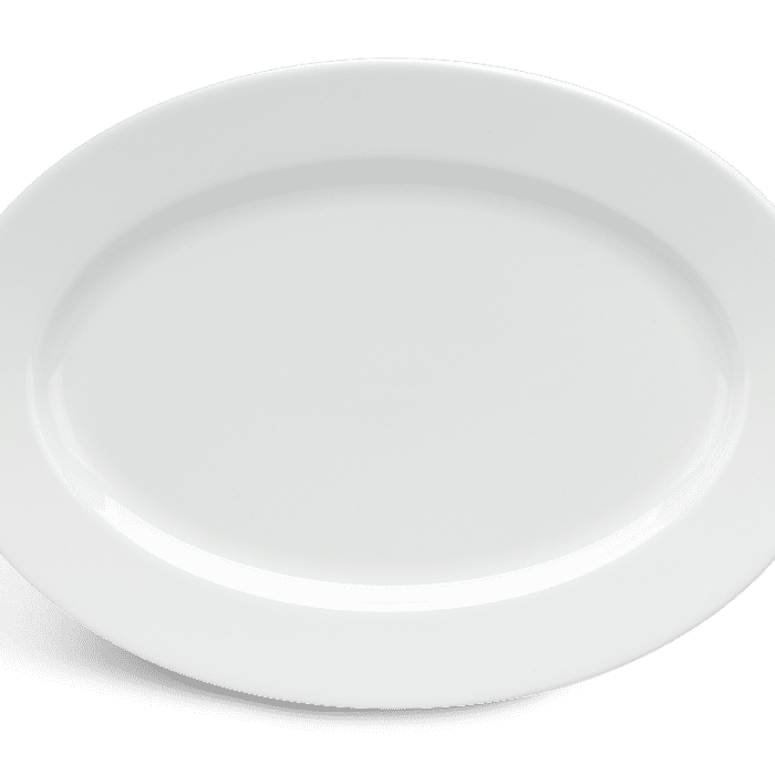 Dĩa oval 37 cm - Jasmine - Trắng