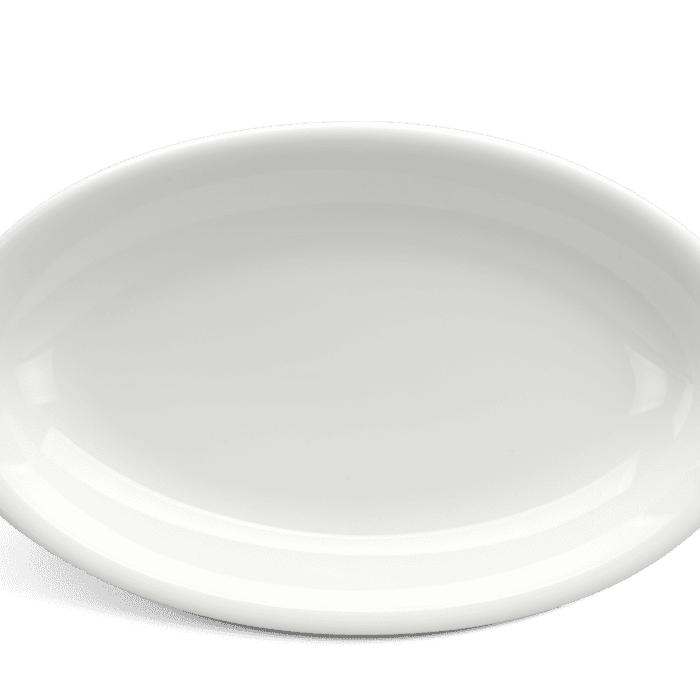 Dĩa oval ảo 25 cm - Daisy Lys - Trắng Ngà