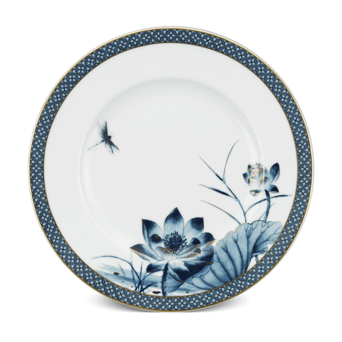 Dĩa tròn 20 cm - Hoàng Cung - Sen Vàng