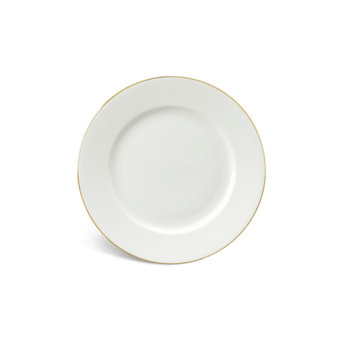 Dĩa tròn 25 cm - Jasmine - Viền chỉ vàng