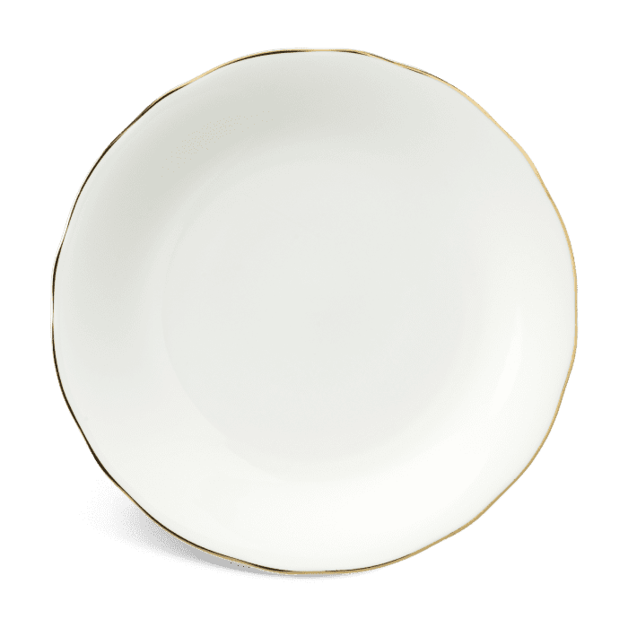 Dĩa tròn 25 cm - Mẫu Đơn IFP - Chỉ Vàng