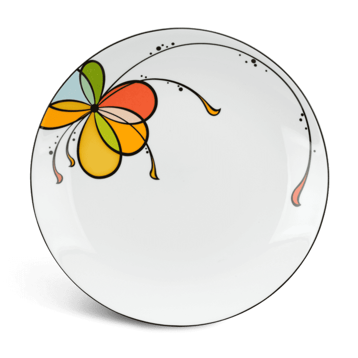 Dĩa tròn ảo 22 cm - Daisy - Bóng Bay