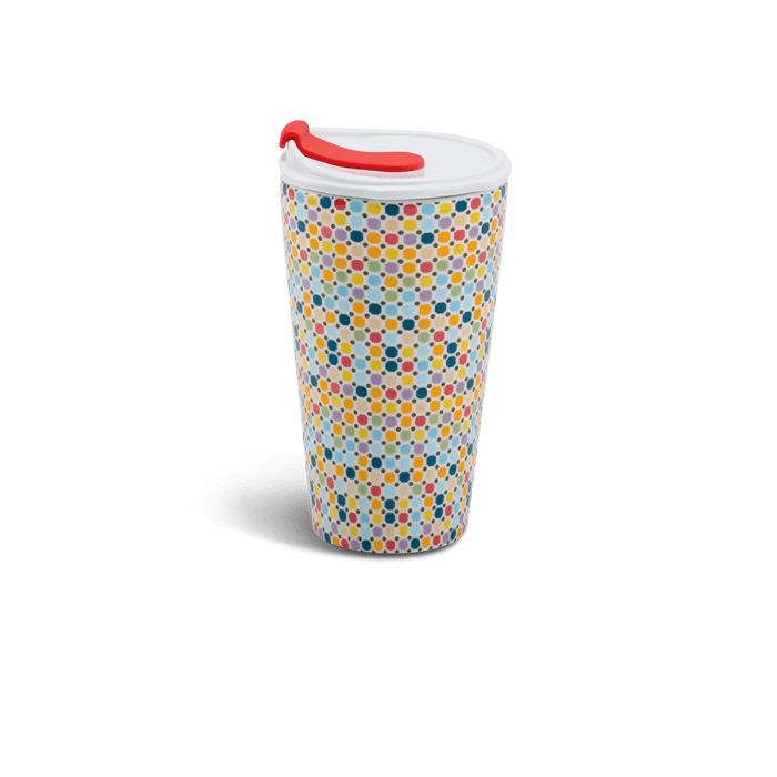 Ly sứ dưỡng sinh 0.48 L (K1) + nắp ống hút - Mosaic (LTD)