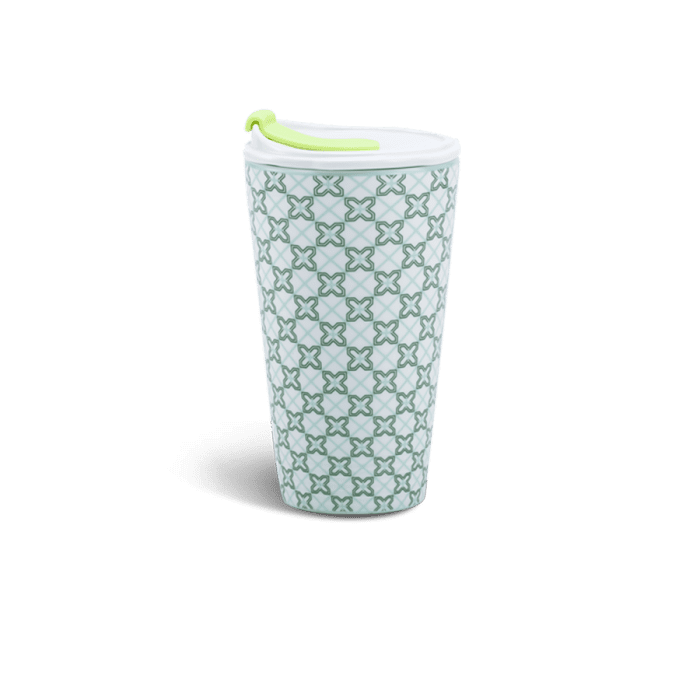 Ly Sứ Dưỡng Sinh Minh Long 0.48 L + Nắp Ống Hút - Komos