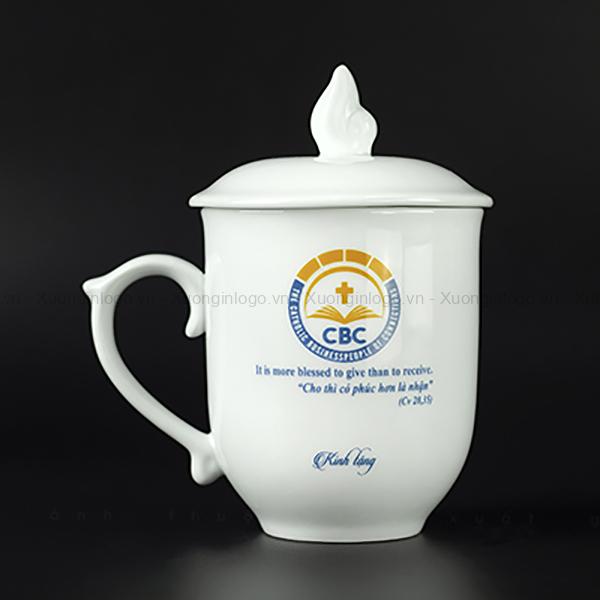 Ly Sứ In Logo NV41