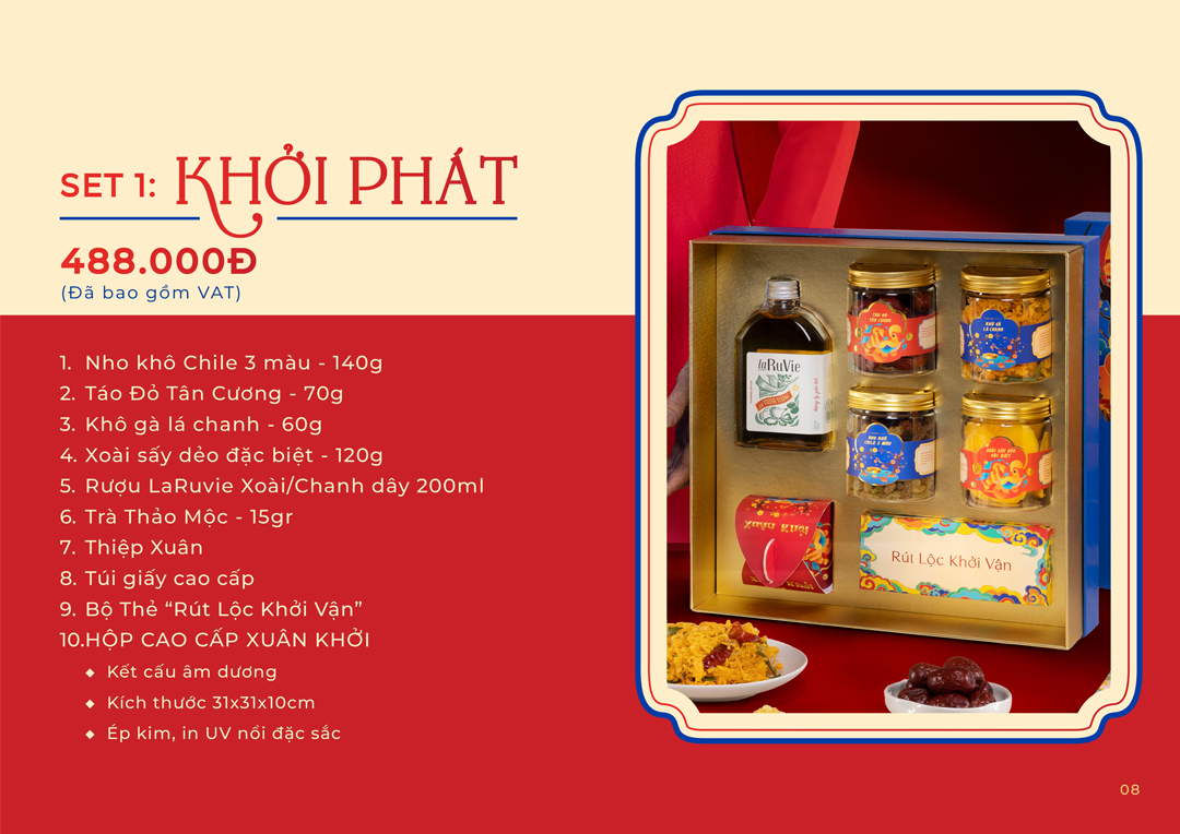 Hộp quà Tết Xuân Khởi - Khởi Phát