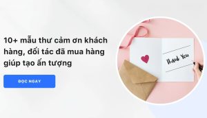 Mẫu Thư Cảm Ơn Khách Hàng Chuyên Nghiệp