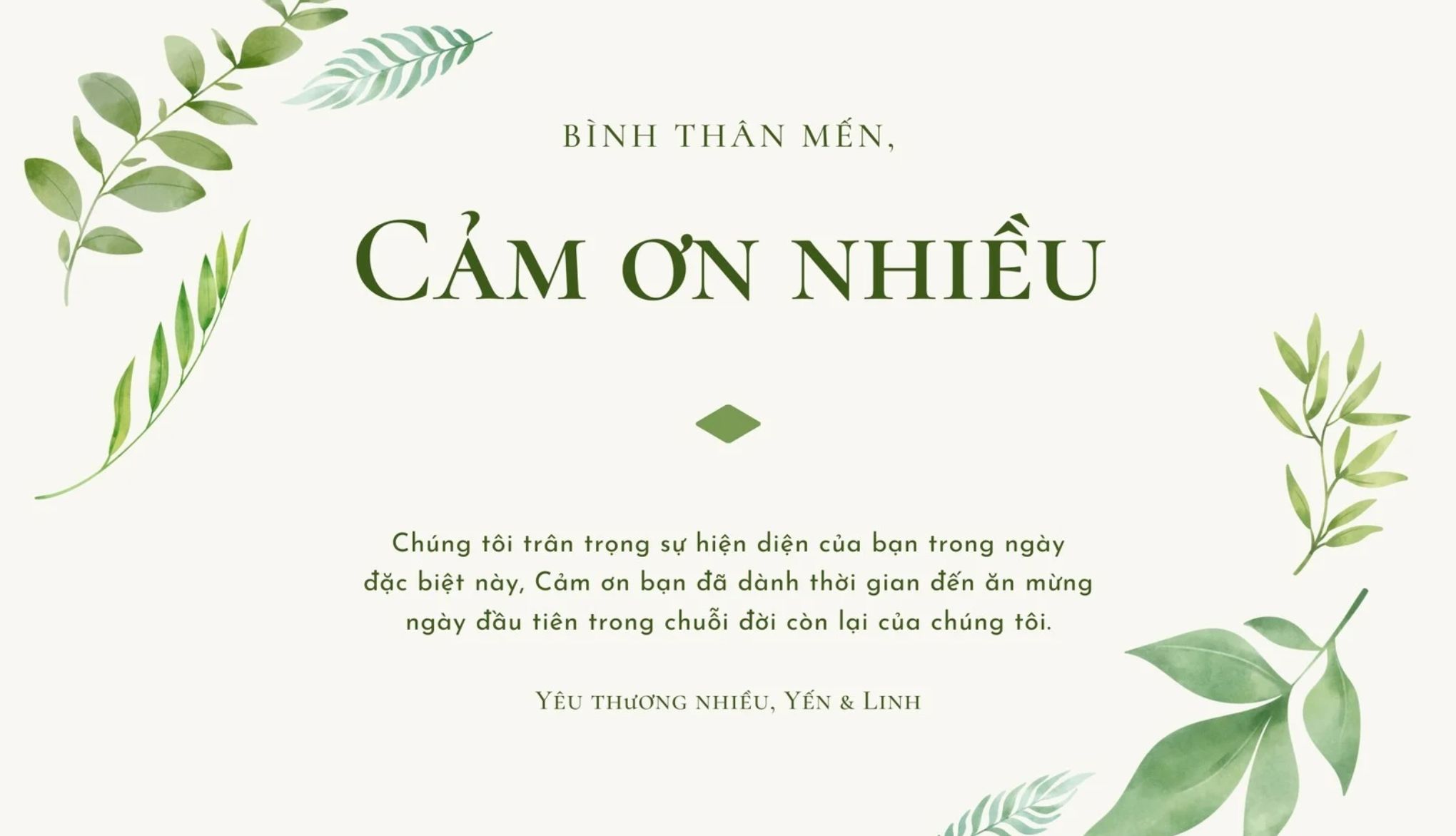 Mẫu Thư Cảm Ơn Khách Hàng Chuyên Nghiệp