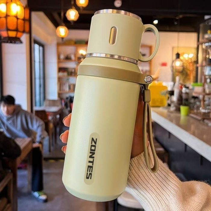 Bình Giữ Nhiệt Thép Không Gỉ Dung Tích 600ml Siêu Lớn Quà Tặng Nhân Viên Cuối Năm