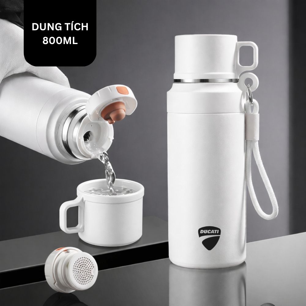 1 Bình Nước Giữ Nhiệt Dung Tích Lớn Thiết Kế Cao Cấp Tặng Nhân Viên Dịp Kỉ Niệm