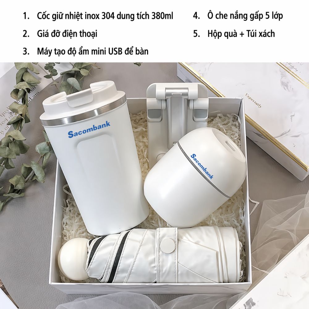 1 Set Quà Doanh Nghiệp Tặng Nhân Viên Sự Kiện Hội Nghị Thường Niên Và Ngày Phụ Nữ