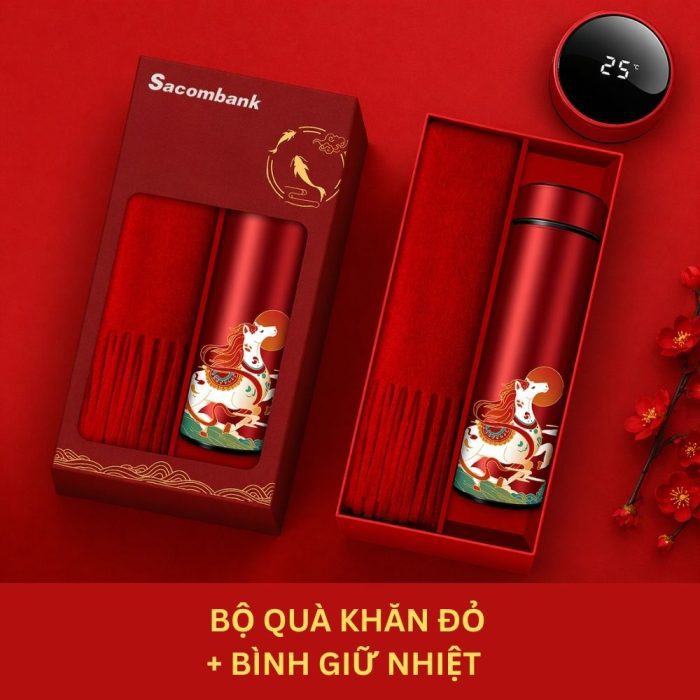 Combo Quà Tết Doanh Nghiệp Tặng Khách Hàng Thân Thiết Bình An May Mắn Cả Năm