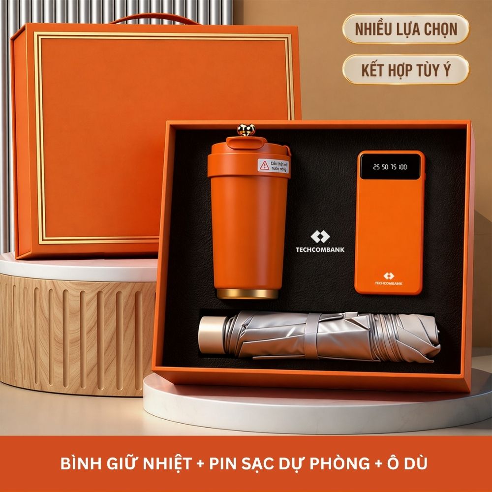1 Bộ Quà Tặng Doanh Nghiệp Phong Cách Tối Giản Sang Trọng Tặng Khách Hàng VIP