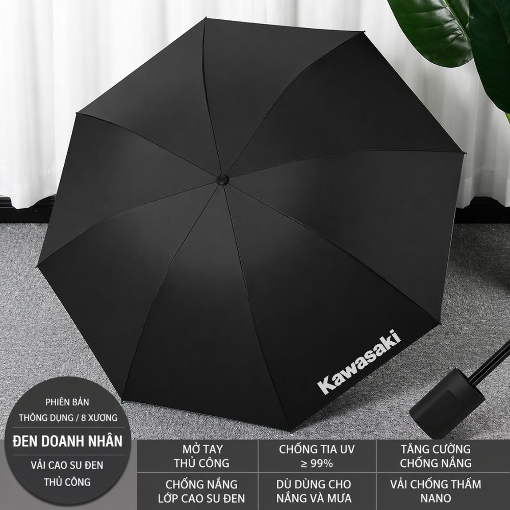 Ô Dù Tự Động Ngắn Cho Nhân Viên Có Khoá Vòng Đen 125cm Ô Dù Tự Động Ngắn Cho Nhân Viên Có Khoá Vòng Đen 125cm
