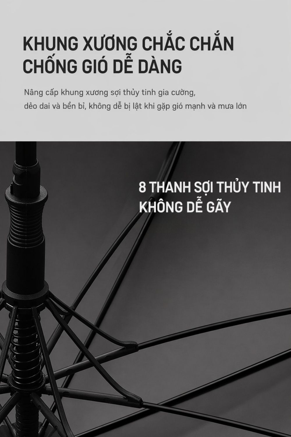 Ô Dù Golf Tự Động Cán Gỗ 122cm Tặng Khách Hàng, Đối Tác Đa Màu