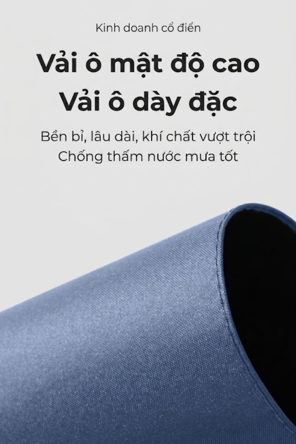 Ô Gấp Ba Tự Động Kéo Đen 12 Xương Tặng Khách Hàng