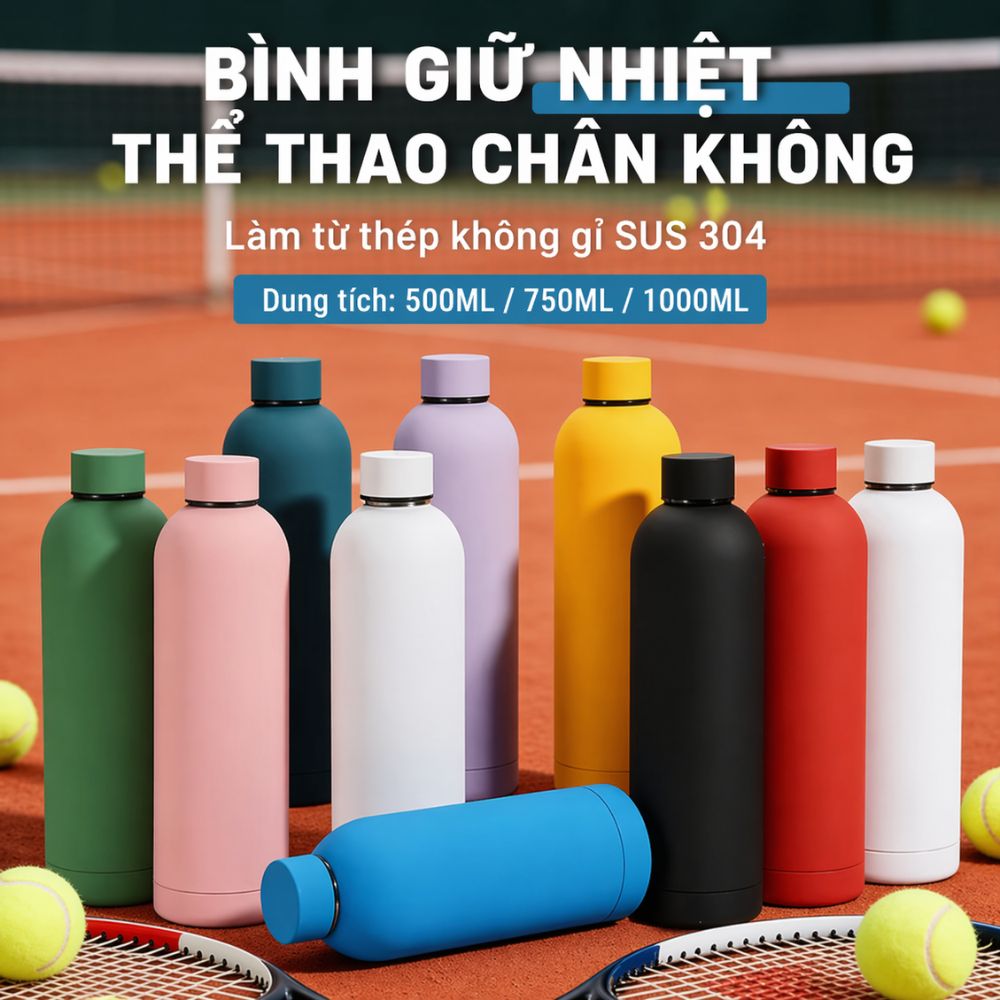 10 Bình Giữ Nhiệt Thể Thao Đa Dung Tích - Quà Tặng Kỷ Niệm Thành Lập Công Ty