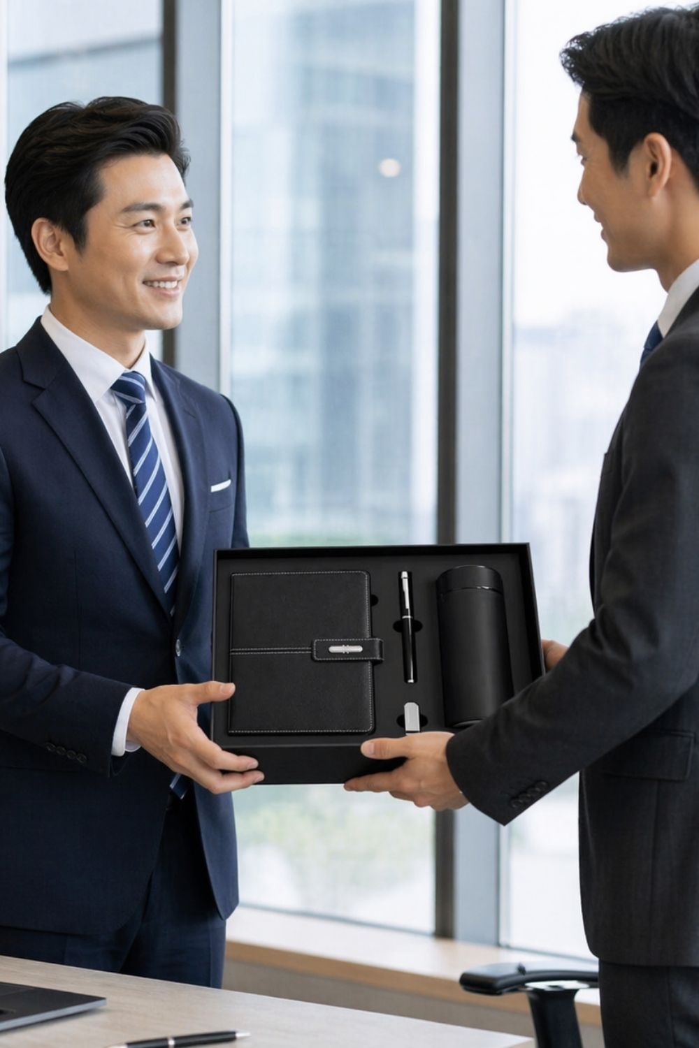Bộ Quà Văn Phòng Phẩm Sổ Tay Bút USB Bình Giữ Nhiệt - Quà Tặng Đối Tác VIP Cuối Năm