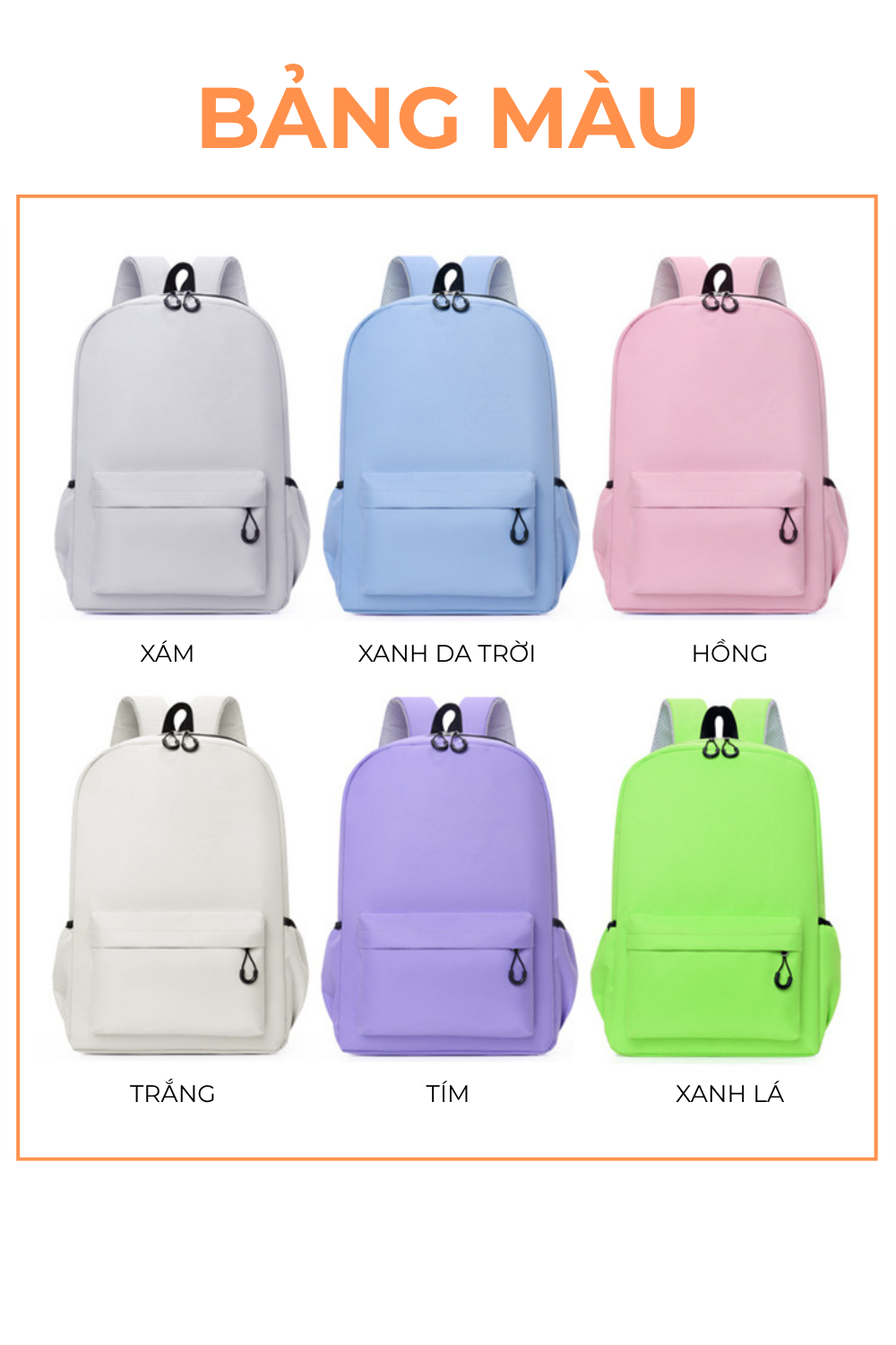 Balo In Cho Học Sinh, SInh Viên Bền Bỉ Tiện Lợi 45x28x12 cm