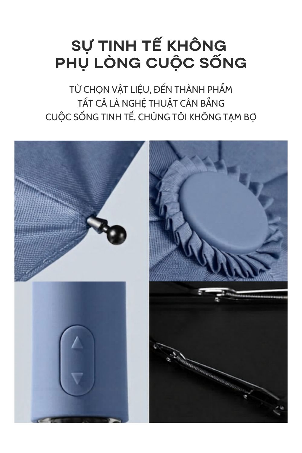 Ô Gấp Ba Tự Động Kéo Đen 12 Xương Tặng Khách Hàng