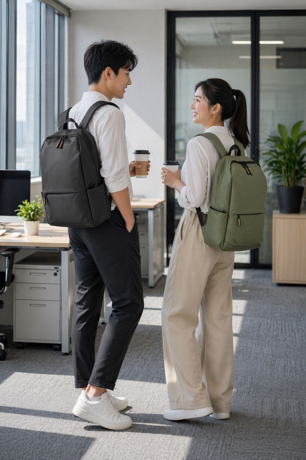 Balo In Logo Cho Sinh Viên Gọn Nhẹ Linh Hoạt Đen 43x30x17 cm