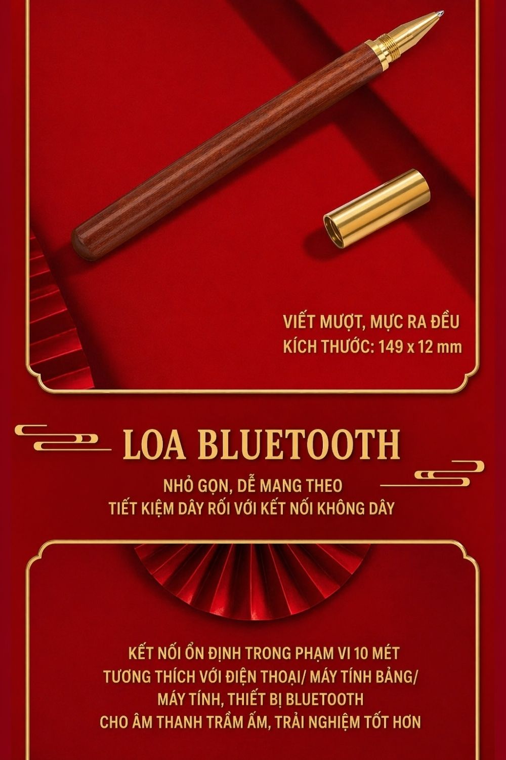 12 Bộ Quà Họa Tiết Cá Chép Thịnh Vượng - Quà Tết Doanh Nghiệp Tặng Khách Hàng