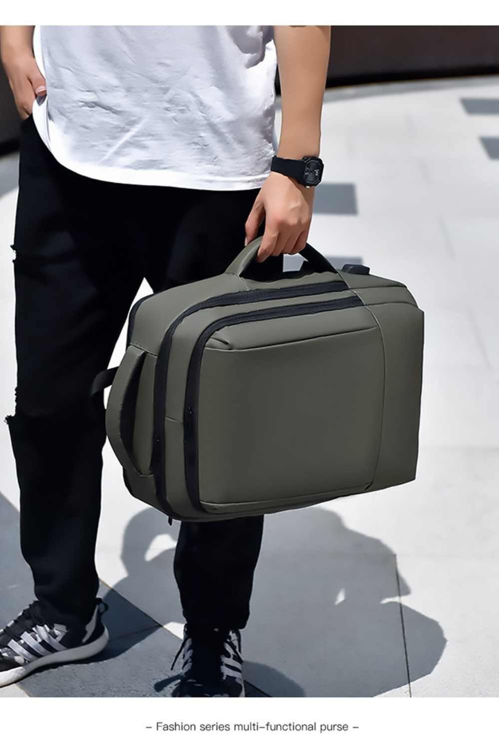 Balo In Logo Cho Doanh Nhân Chống Nước Mở Rộng Được 46x31x18 cm