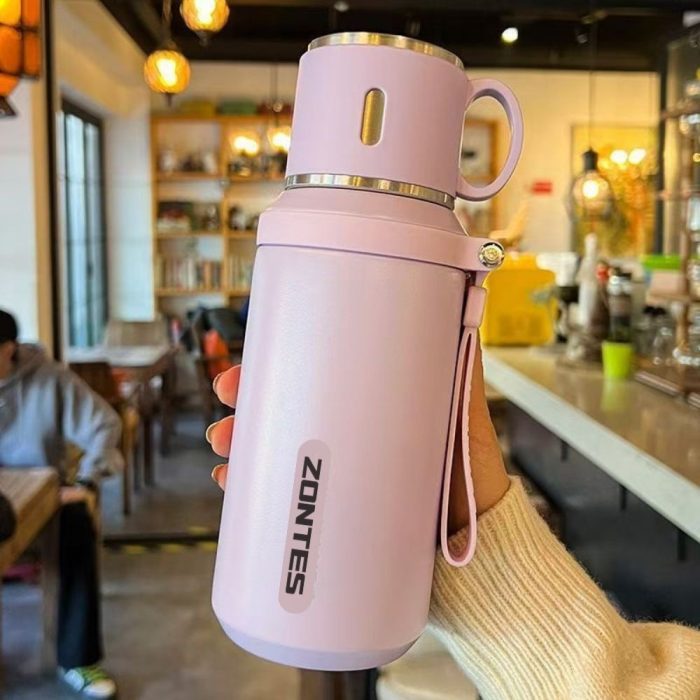Bình Giữ Nhiệt Thép Không Gỉ Dung Tích 600ml Siêu Lớn Quà Tặng Nhân Viên Cuối Năm