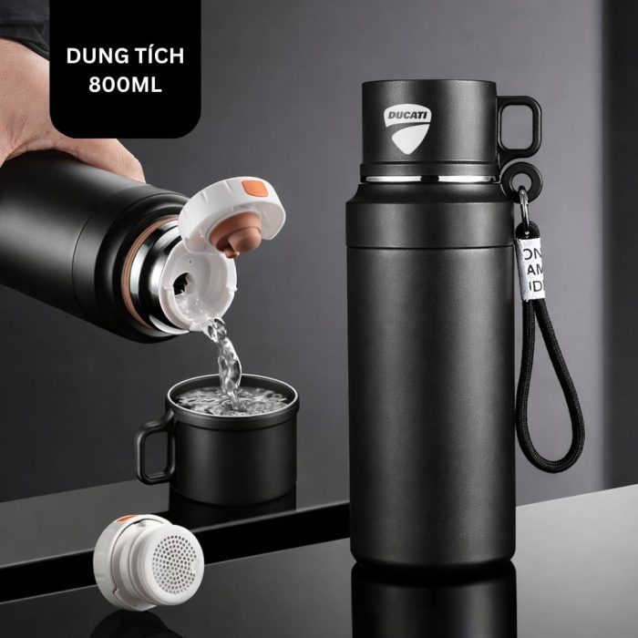 Bình Nước Giữ Nhiệt Dung Tích Lớn Thiết Kế Cao Cấp Tặng Nhân Viên Dịp Kỉ Niệm