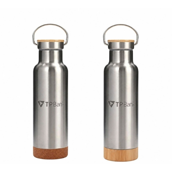 Bình giữ nhiệt nắp gỗ 450ml