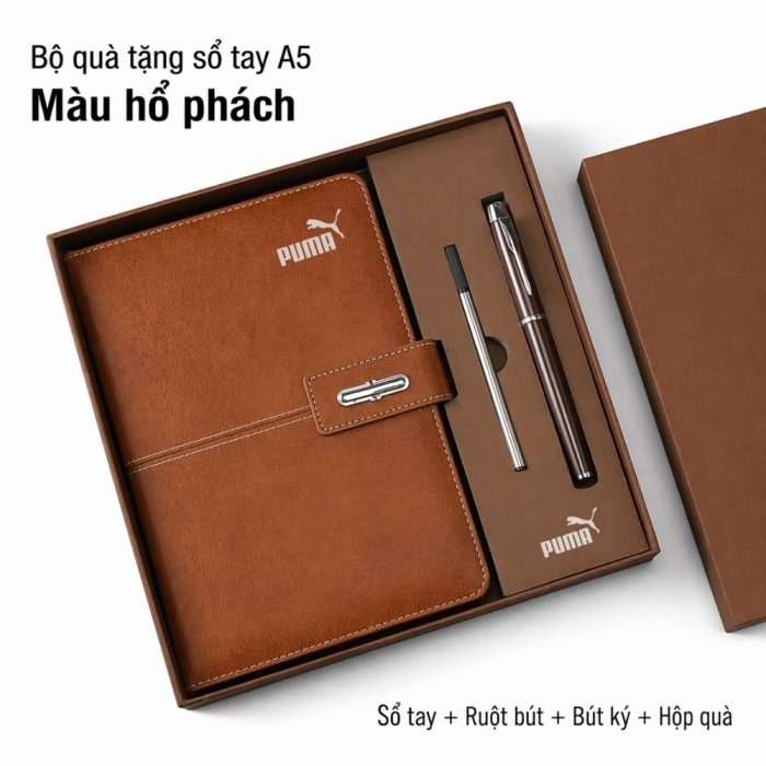 Bộ Quà Văn Phòng Phẩm Sổ Tay Bút USB Bình Giữ Nhiệt - Quà Tặng Đối Tác VIP Cuối Năm