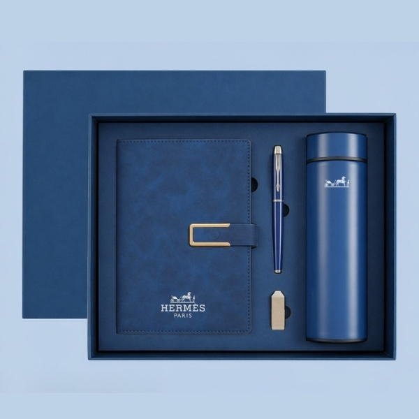 Giftset cao cấp (bình + sổ + bút)
